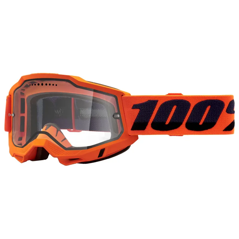 100 Percent Accuri 2 Enduro MTB Goggle Clear Lens Orange